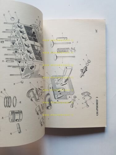 Nuffield trattore Graphoref 2 catalogo ricambi italiano originale