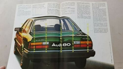 Nuova Audi 80 1978 depliant auto epoca originale brochure