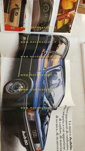Nuova Audi 80 1978 depliant auto epoca originale brochure