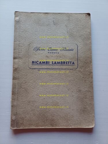 Officine Cesare Rizzato catalogo ricambi per Lambretta 125 clc -dld …