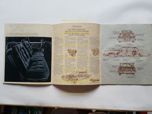 Oldsmobile Toronado Delta 88 Ninety-Eight Custom 1977 depliant originale USA