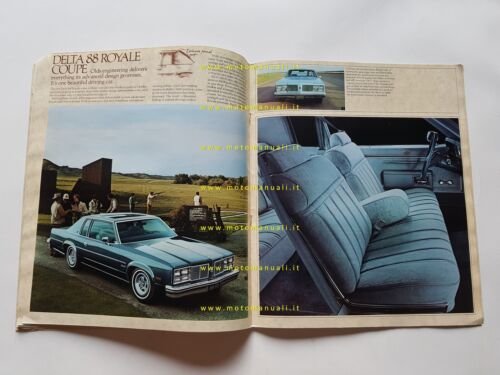Oldsmobile Toronado Delta 88 Ninety-Eight Custom 1977 depliant originale USA