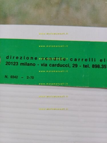 OM Carrello Elevatore Benzina Meccanico BM 12 1970 depliant originale …