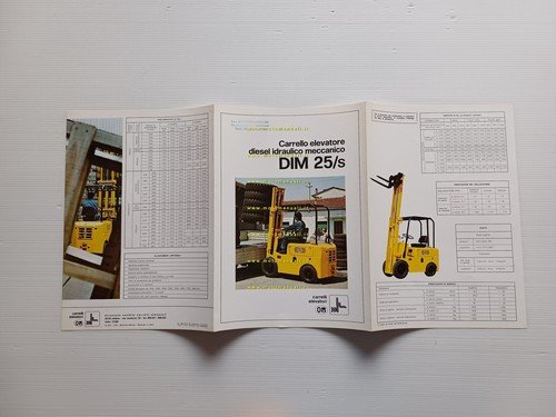 OM Carrello Elevatore Diesel Idr-Mecc DIM 25-S 1974 depliant originale …