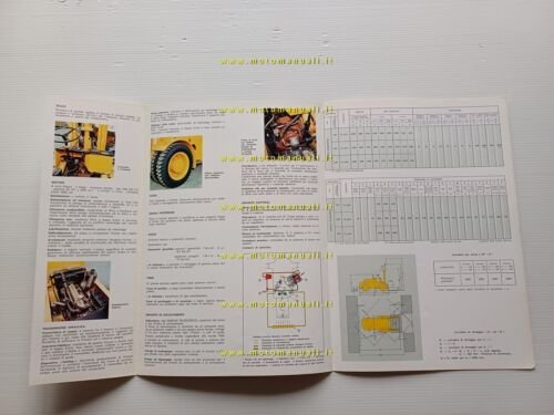 OM Carrello Elevatore Diesel Idraulico DI 65 1972 depliant originale