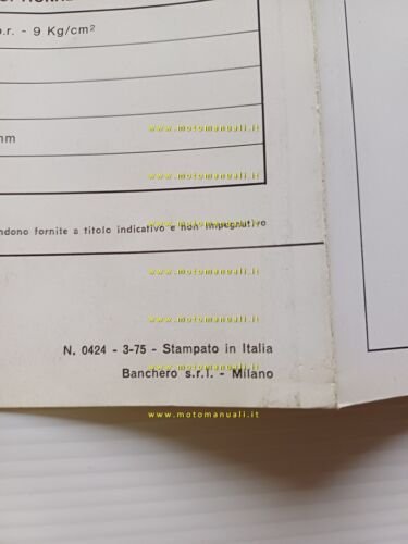 OM Carrello Elevatore Diesel Idraulico DI 120 1975 depliant originale …