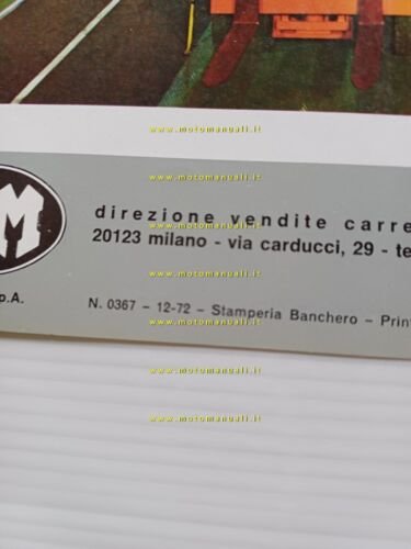 OM Carrello Elevatore Elettrico E 30 - E 35 1972 …