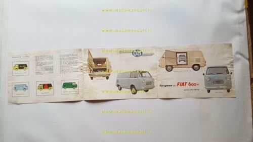 OM furgone su base Fiat 600 T depliant originale italiano