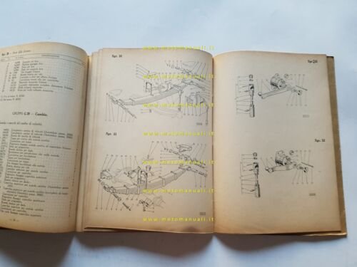OM Lencino Autocarro - Autobus 1951 catalogo ricambi originale italiano
