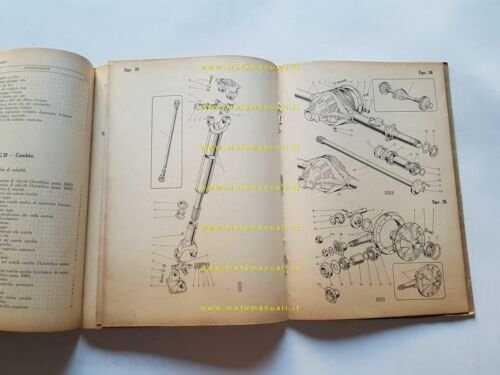 OM Lencino Autocarro - Autobus 1951 catalogo ricambi originale italiano