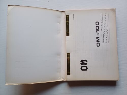 OM N 100 autocarro 1973 catalogo ricambi originale