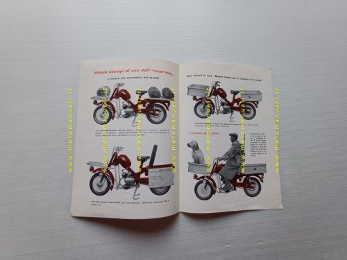 OMER 48 Express depliant anni 70 ciclomotore trasporto italiano originale