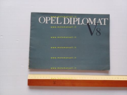 Opel Diplomat V8 1964 depliant italiano originale