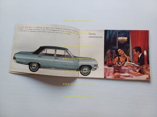 Opel Diplomat V8 1964 depliant italiano originale