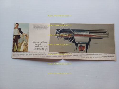 Opel Diplomat V8 1964 depliant italiano originale