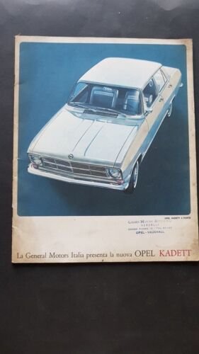 Opel Kadett modelli 1965 depliant auto italiano brochure