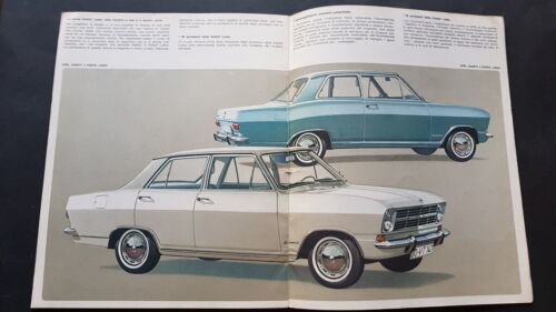 Opel Kadett modelli 1965 depliant auto italiano brochure