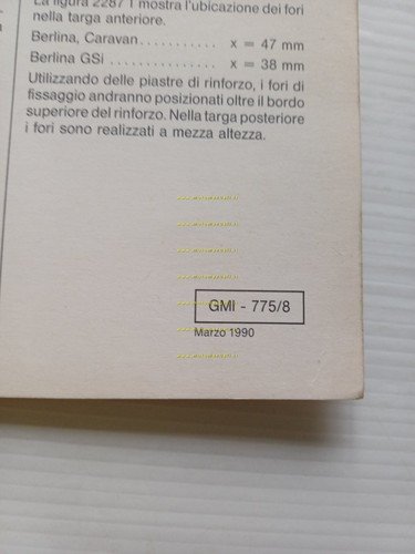 Opel Kadett modelli 1990 Manuale uso manutenzione originale italiano