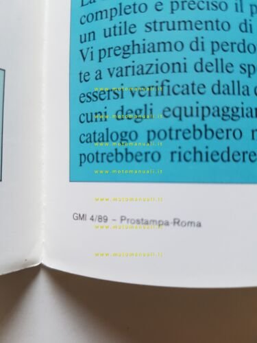 Opel produzione modelli 1989 depliant originale italiano