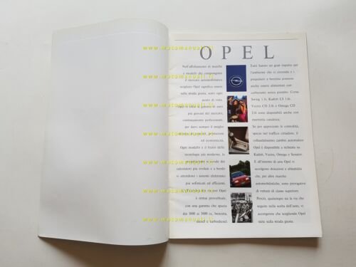 Opel produzione modelli 1989 depliant originale italiano