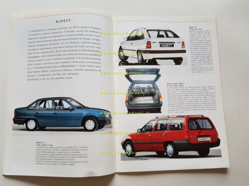 Opel produzione modelli 1989 depliant originale italiano