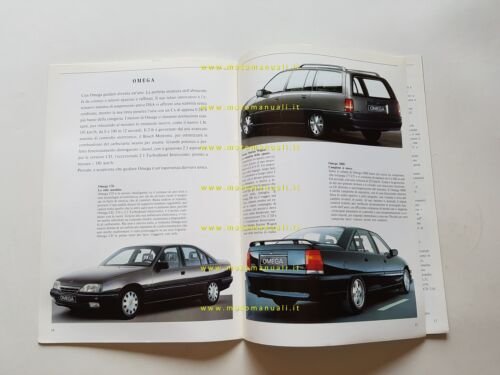Opel produzione modelli 1989 depliant originale italiano
