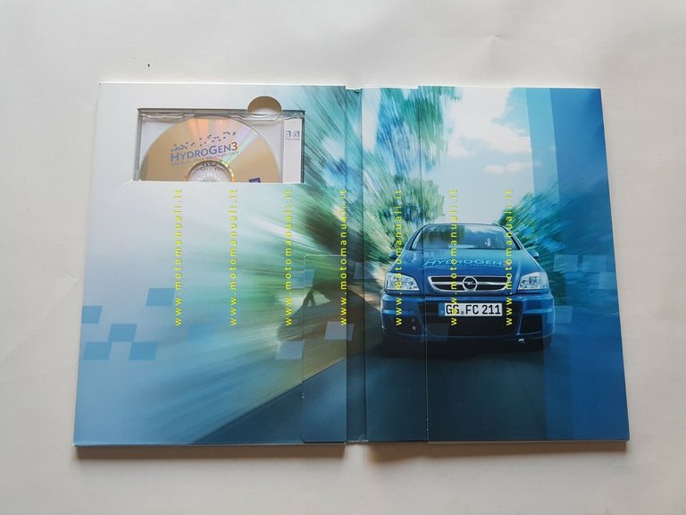 Opel Zafira Hydrogen 3 2004 cartella stampa originale press kit
