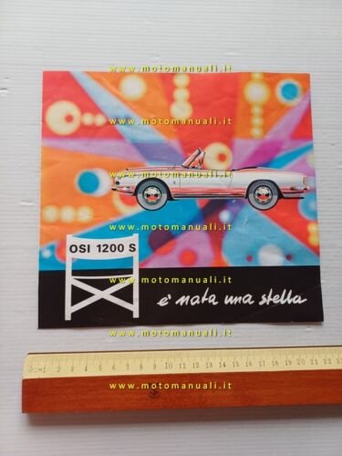 OSI 1200 S Spider 1964 depliant italiano originale