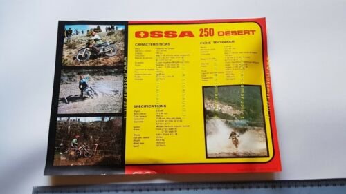 OSSA 250 Desert 1976 depliant originale brochure