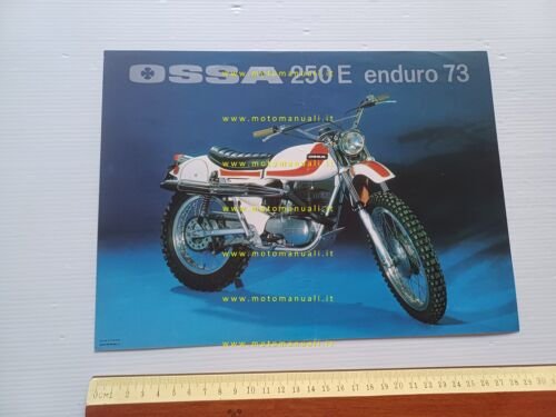 Ossa 250 E Enduro 1973 depliant originale spagnolo