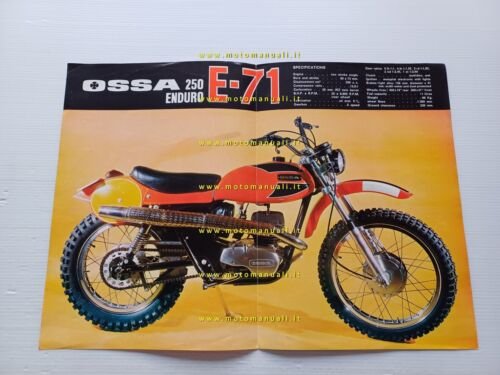 Ossa 250 Enduro 1971 depliant originale spagnolo