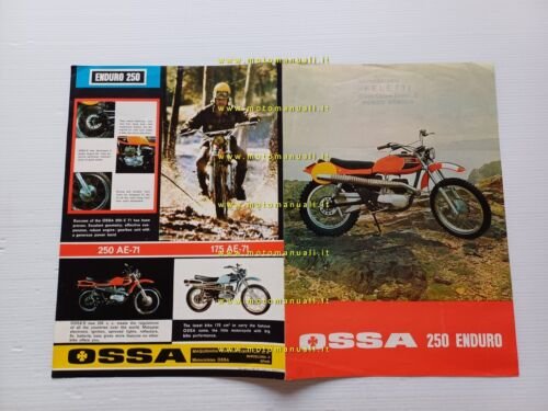 Ossa 250 Enduro 1971 depliant originale spagnolo