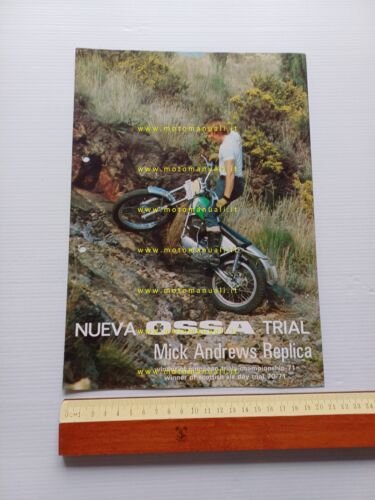 OSSA 250 Mick Andrews Replica Trial 1971 depliant originale spagnolo …