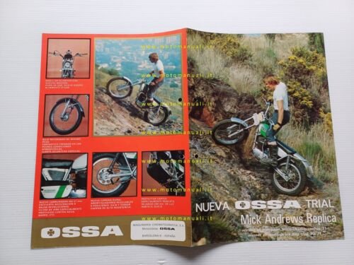 OSSA 250 Mick Andrews Replica Trial 1971 depliant originale spagnolo …