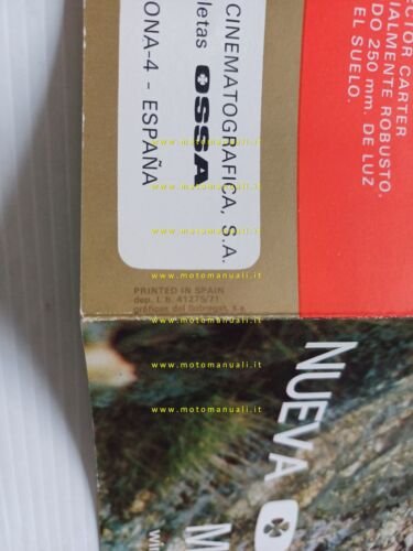 OSSA 250 Mick Andrews Replica Trial 1971 depliant originale spagnolo …