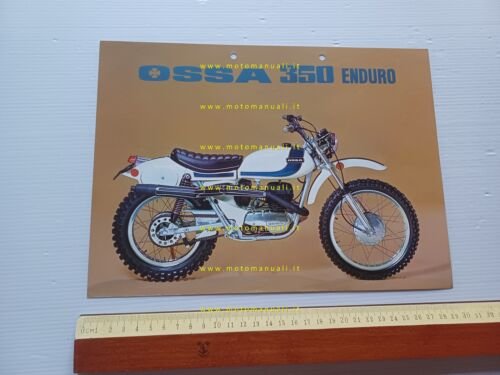 Ossa 350 Enduro 1975 depliant originale spagnolo