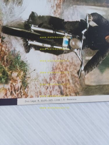 Ossa 350 Enduro 1975 depliant originale spagnolo