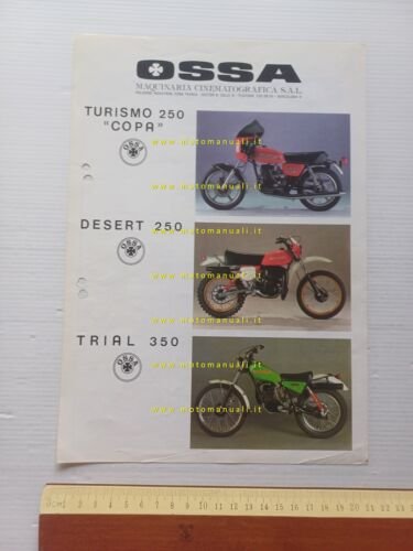 OSSA produzione modelli 1981 depliant spagnolo originale