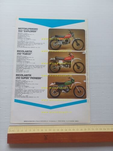 OSSA produzione modelli trial enduro 1981 depliant italiano originale