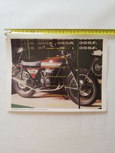 OSSA Yankee 500 SS 1976 foto cartella stampa originale PRESS …