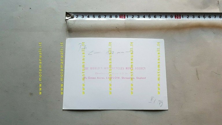 P.B.H. 250 Cross 1979 foto cartella stampa originale moto no …