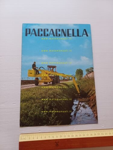 Paccagnella P500 P700 P900 escavatori gommati anni 70 depliant originale