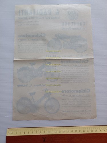 Paglianti 50 Sport - Turismo - Rullo depliant anni 50 …