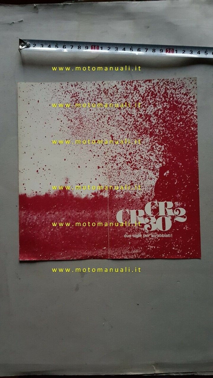 Paioli Ammortizzatori CR2 Forcella CR30 depliant originale ITALIANO brochure
