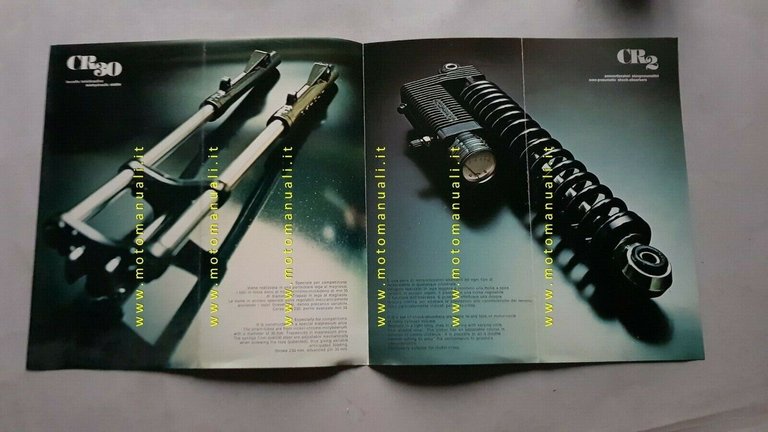 Paioli Ammortizzatori CR2 Forcella CR30 depliant originale ITALIANO brochure