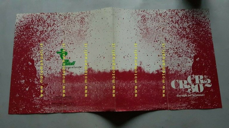 Paioli Ammortizzatori CR2 Forcella CR30 depliant originale ITALIANO brochure