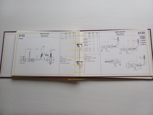 Paioli catalogo tecnico rubinetti moto anni 80 originale