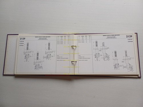Paioli catalogo tecnico rubinetti moto anni 80 originale