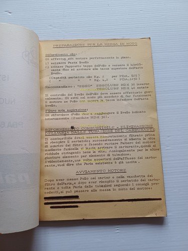Palmieri motori industriali PDA 625 PDA 1250 manuale uso manutenzione …