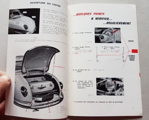 Panhard Dyna 1958 manuale uso originale FRANCESE manual d'entretien